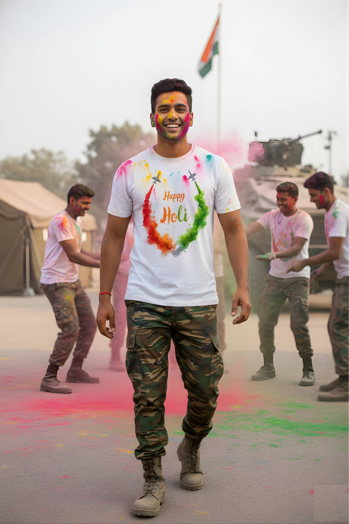 Holi Unisex Polyester T-shirt