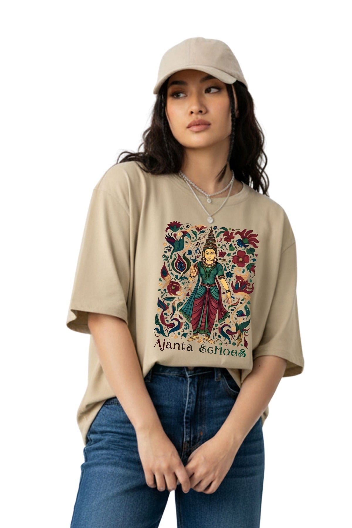 Woman Graphic Print Oversize T-shirt