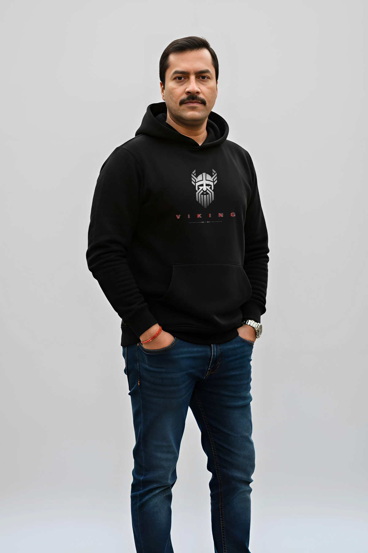 Viking Men Full Sleeve Hooded Sweatshirt