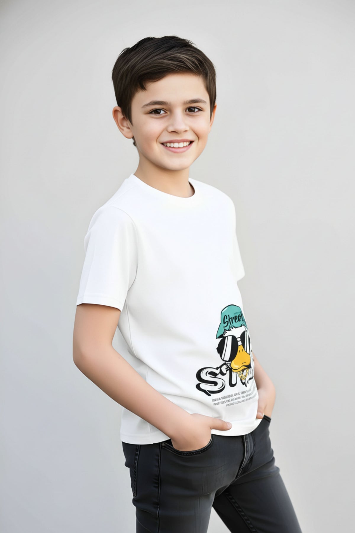 Stylish Boys & Girls Graphic Print Pure Cotton T-shirt