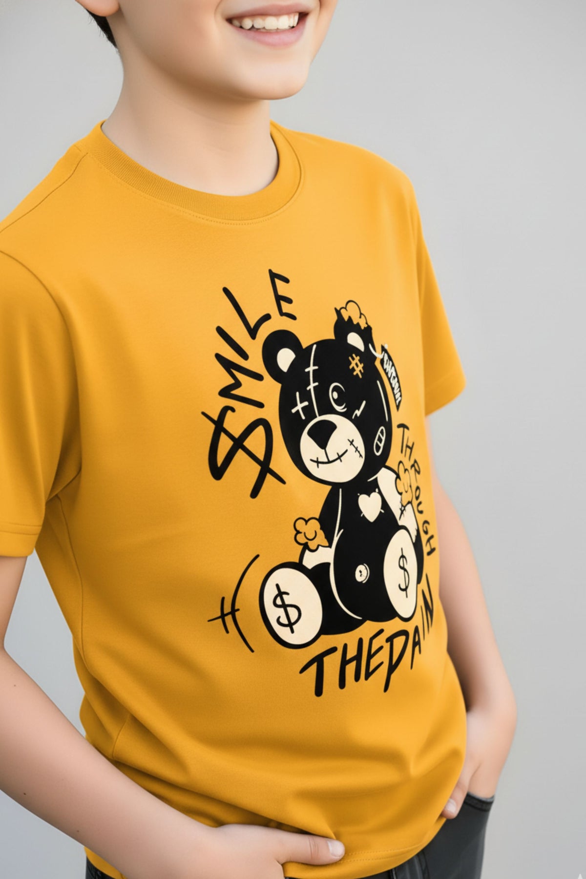 Boys & Girls Graphic Print Pure Cotton Regular T-shirt