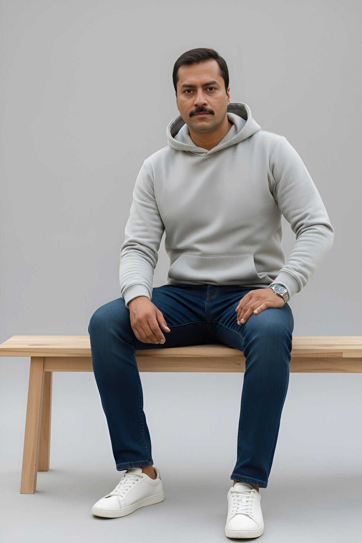 PLAIN HOODIE FOR MEN & WOMEN- GREY