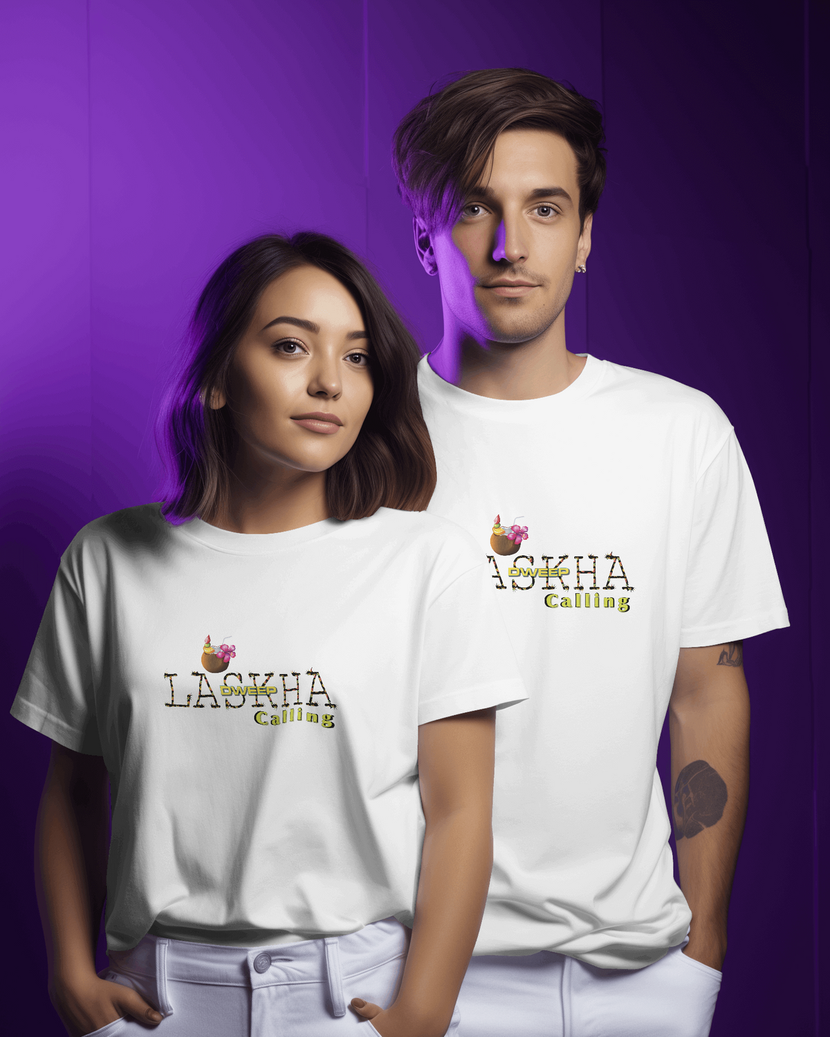 Lakshadweep Calling Tshirt For Couple