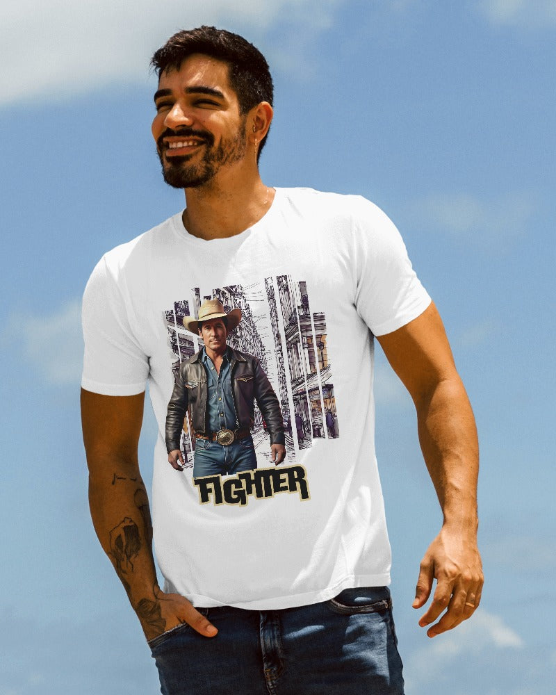Western Vintage Design printed Tshirt