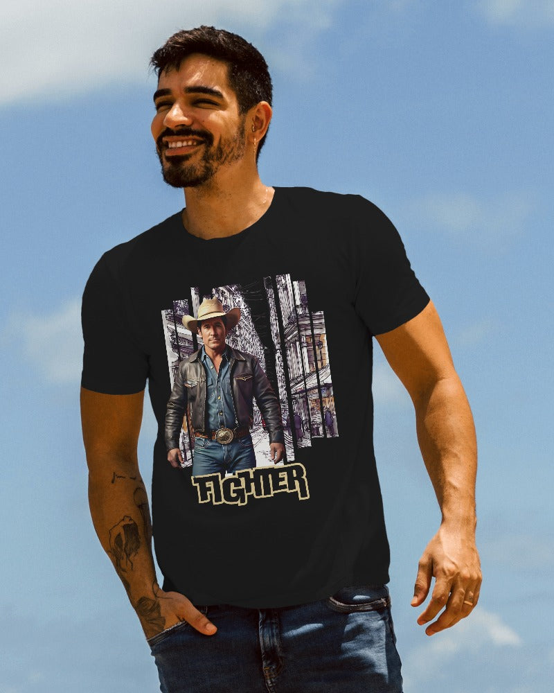 Western Vintage Design printed Tshirt