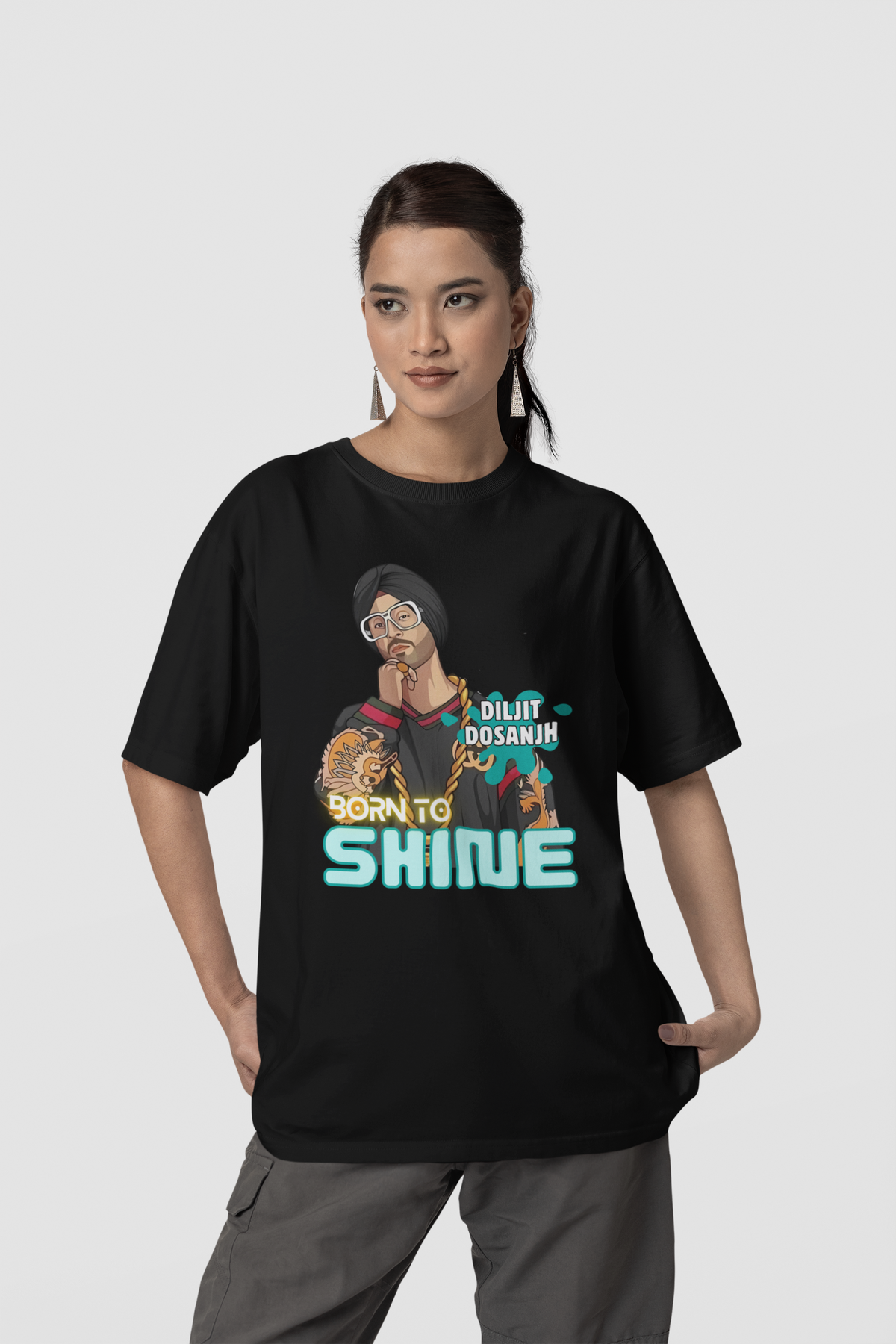 Diljit Dosanjh - Born To Shine T-shirt For Unisex