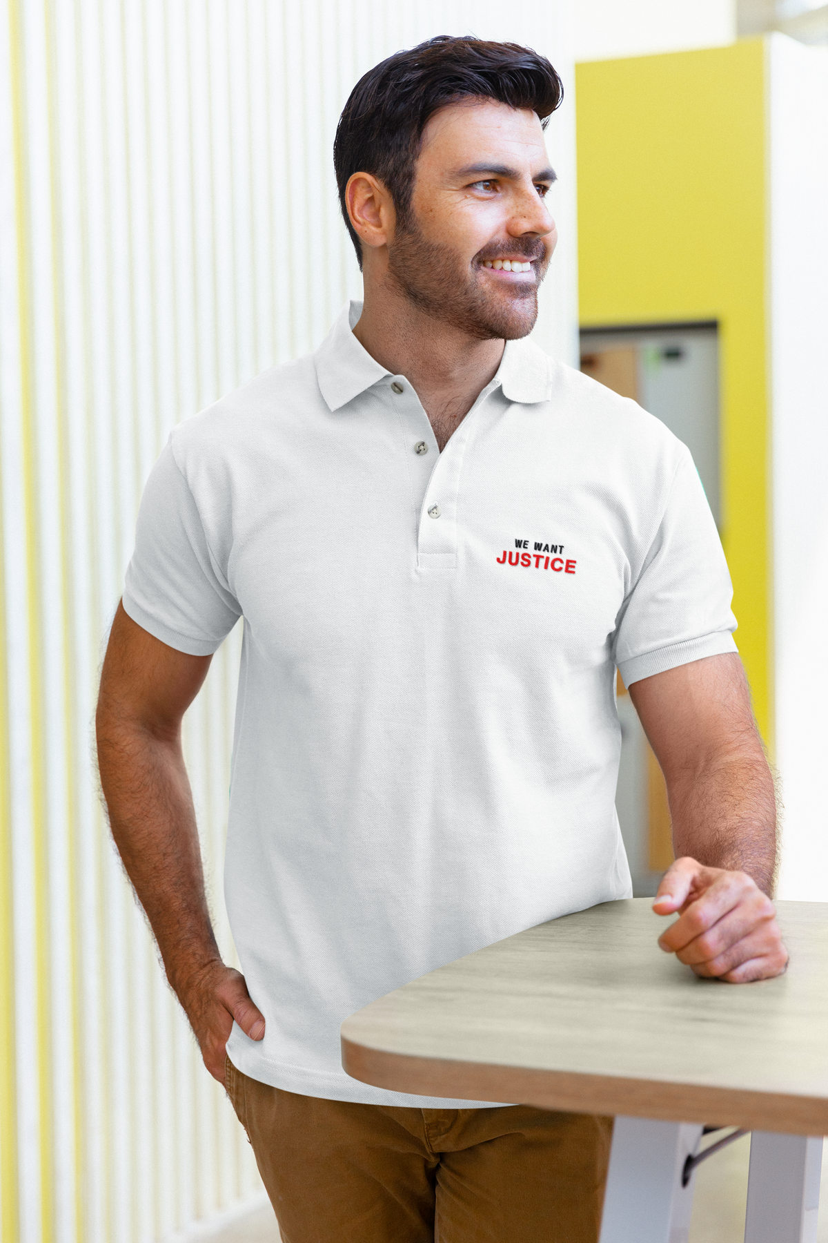 We Want Justice Polo T-shirt
