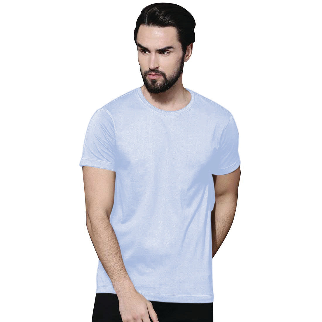 Plain Pure Cotton T-Shirt For Men