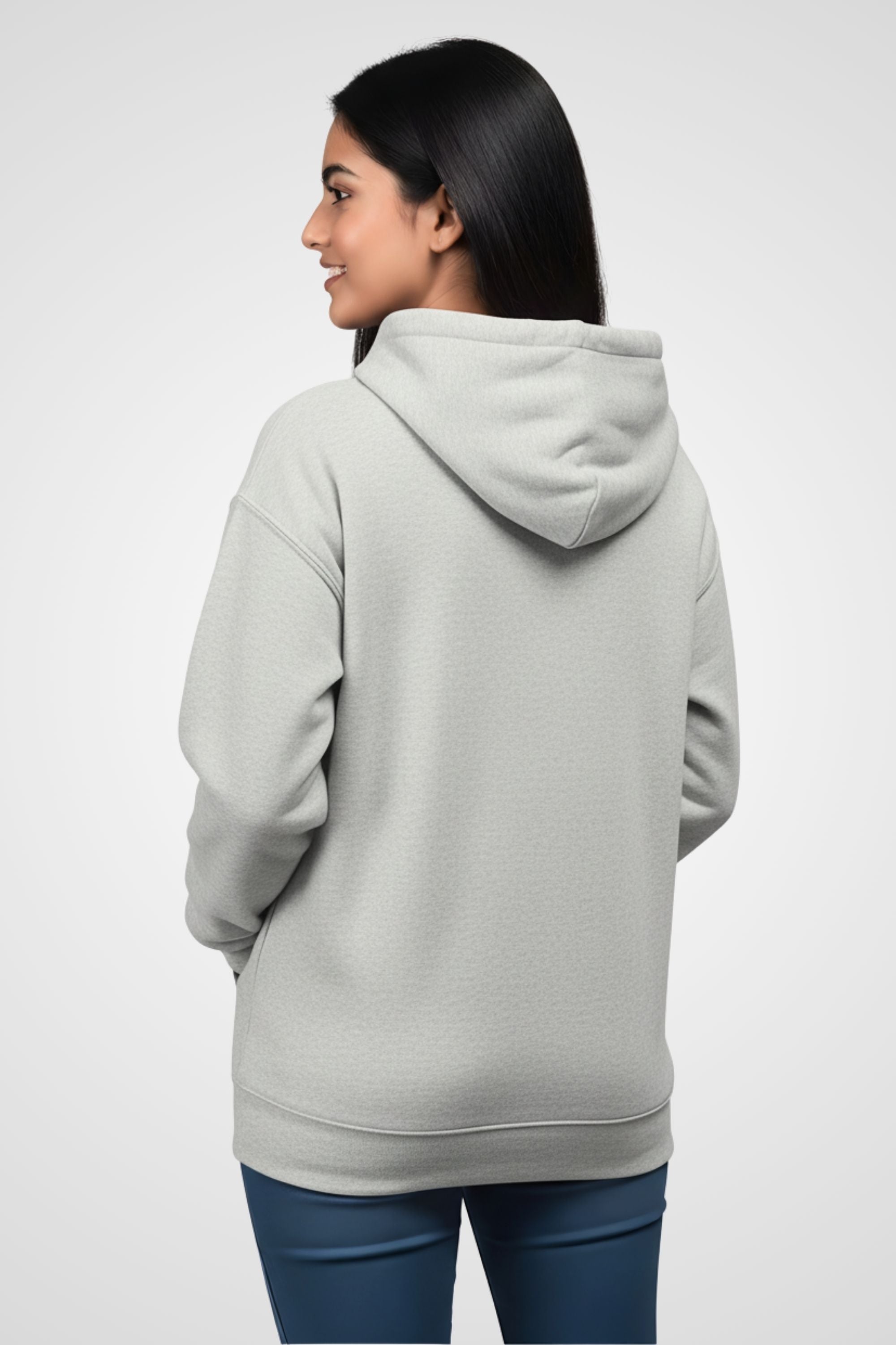 PLAIN HOODIE FOR MEN & WOMEN- GREY