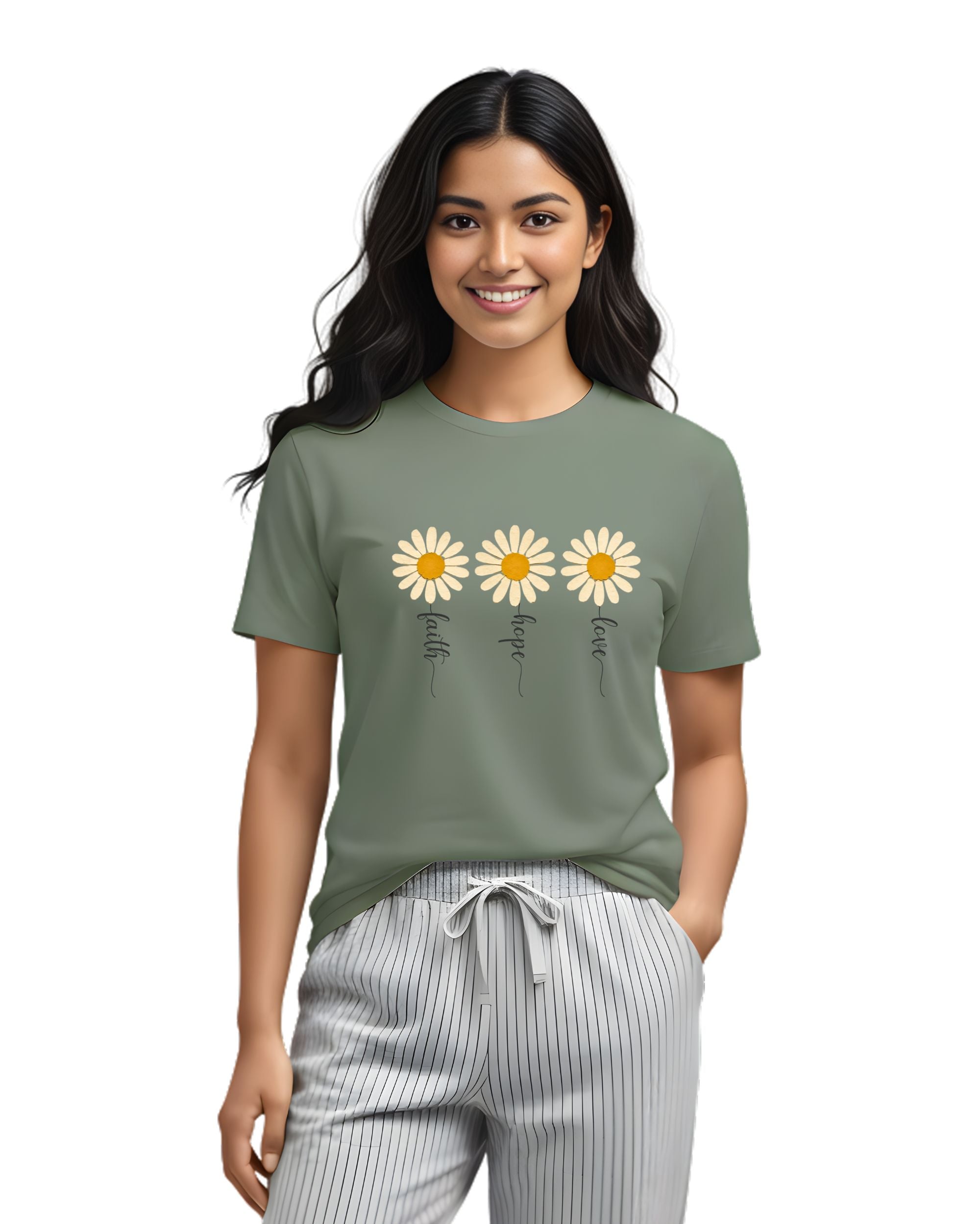 Women graphic print pure cotton 180gsm tshirt