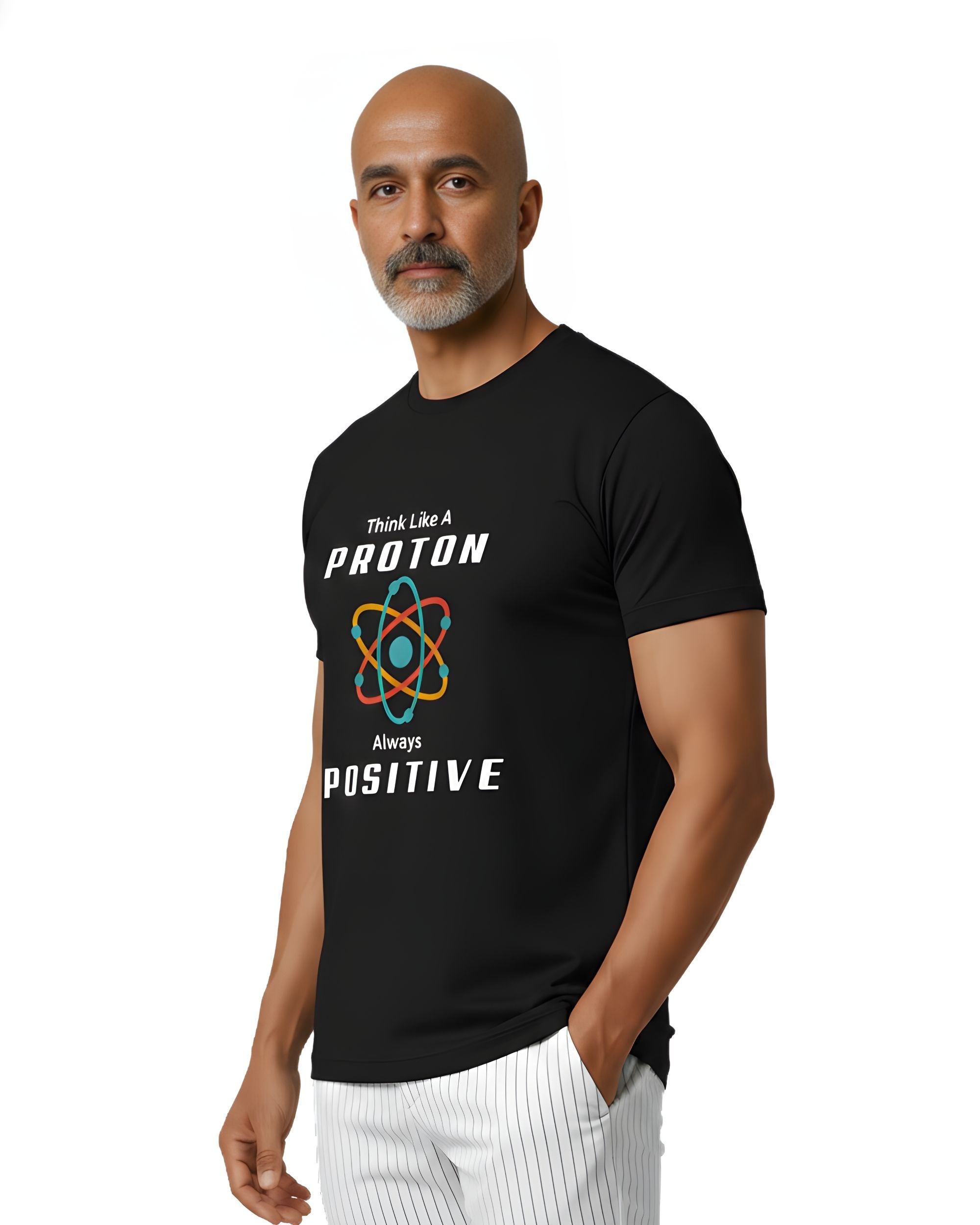 BRATMA Men Graphic Print Round Neck Pure Cotton T-Shirt
