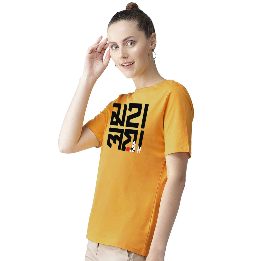 Mahalaya Printed T-Shirt for Women