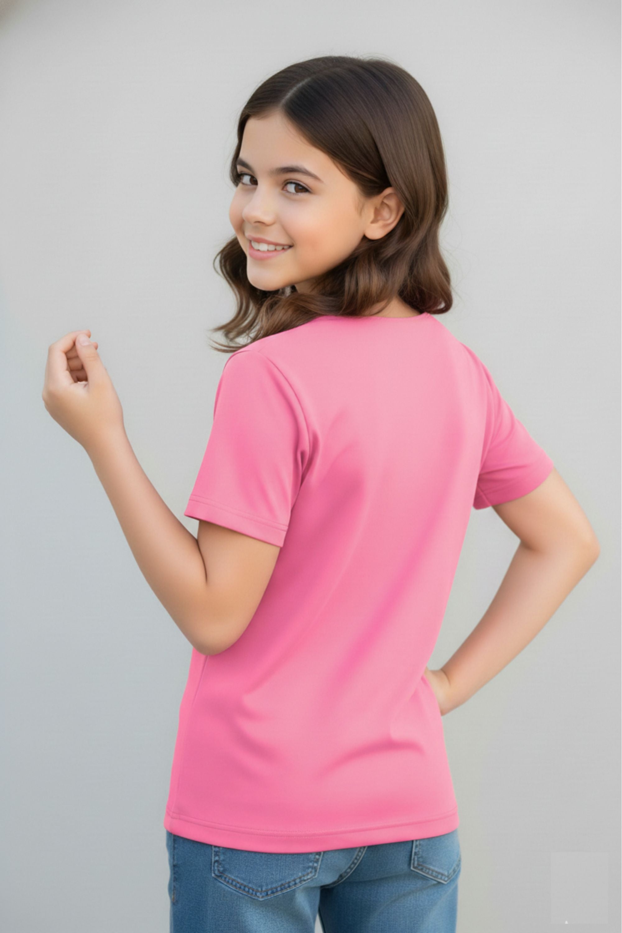 Girl Typography Graphic Printed Pure Cotton T-shirt