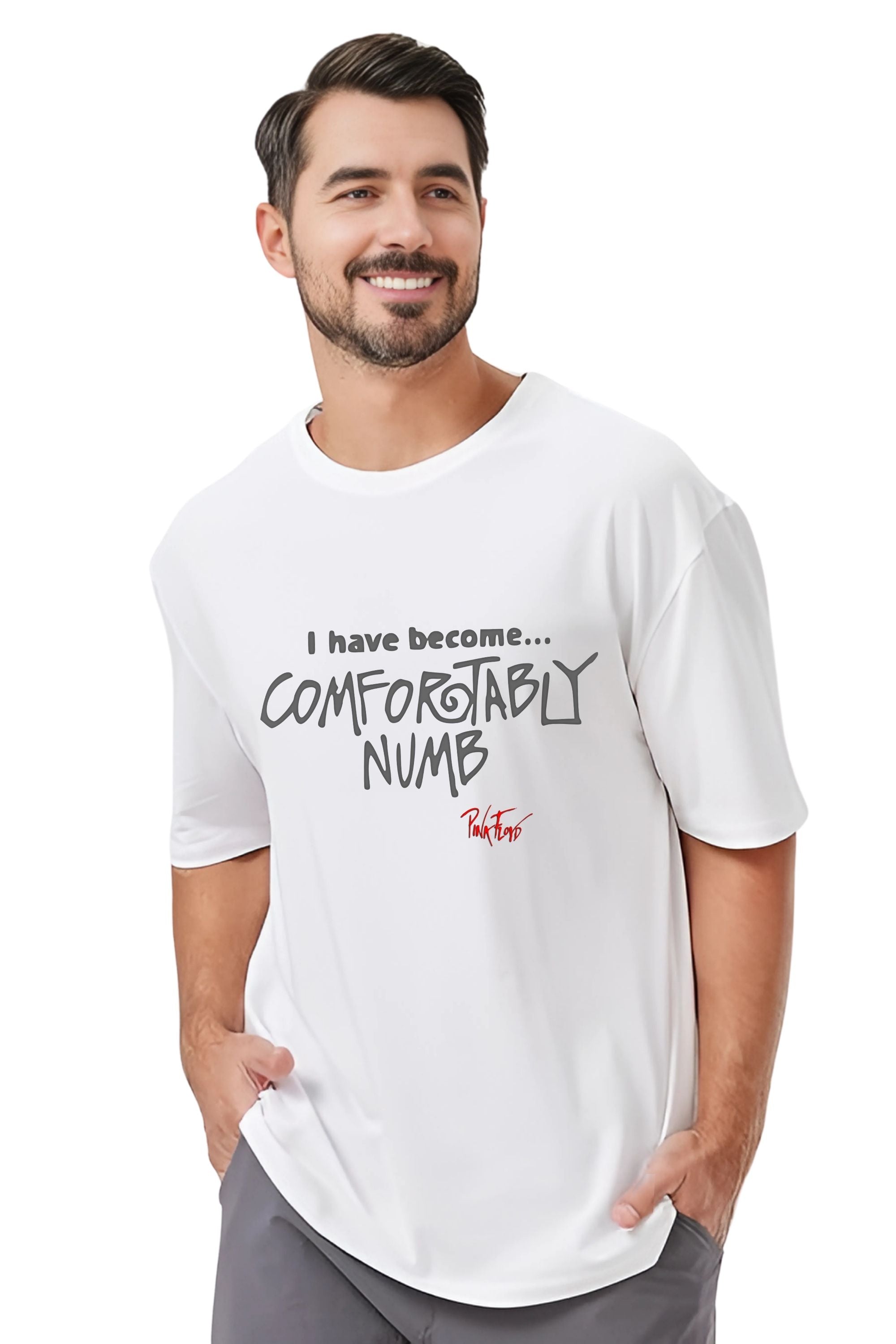 Pink Floyd The Wall Oversized T-Shirt, Music Band Tee, White