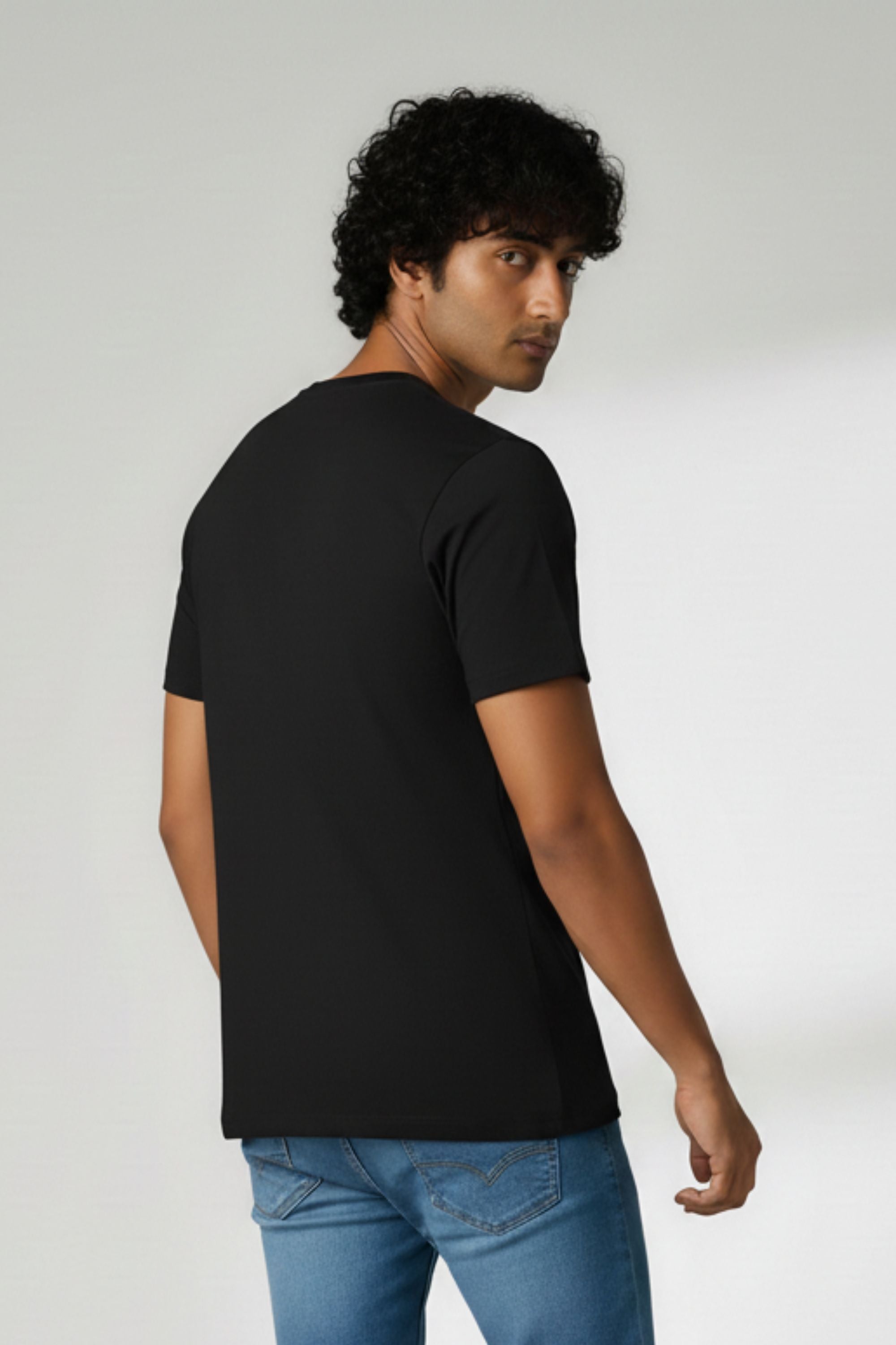 Man & Woman Typography Graphic Print Round neck Tshirt