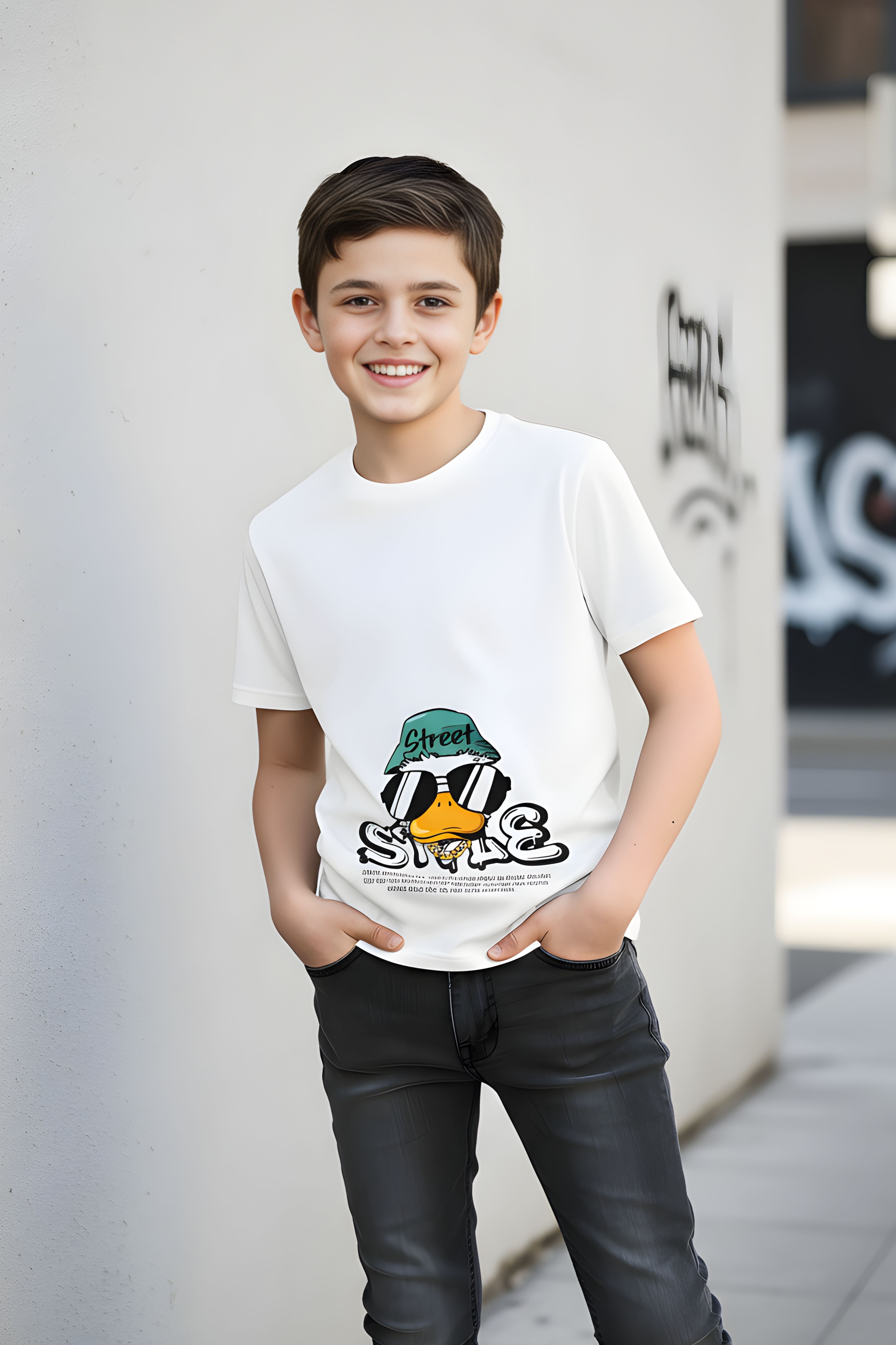 Stylish Boys & Girls Graphic Print Pure Cotton T-shirt