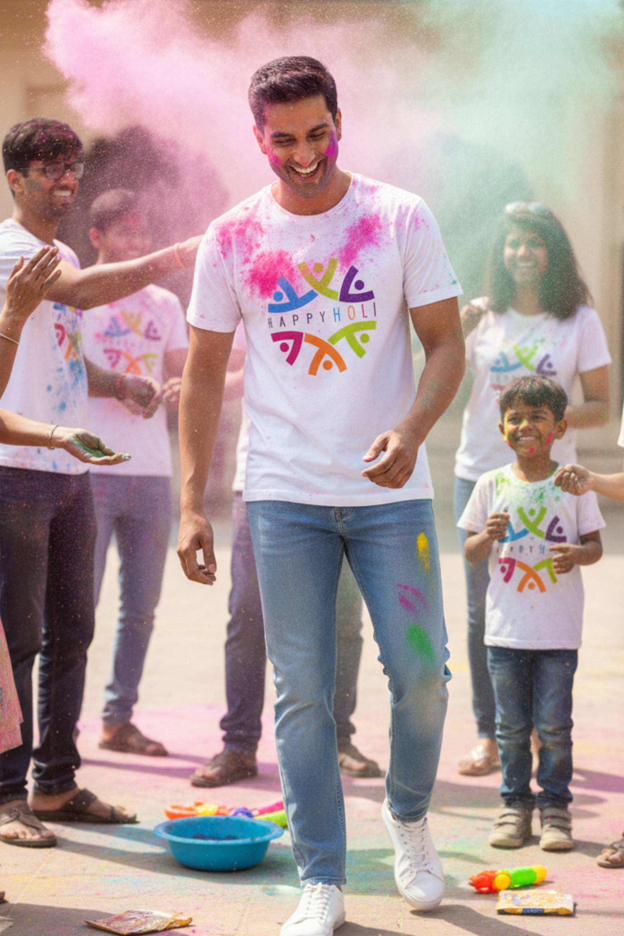 Holi Unisex Polyester T-shirt