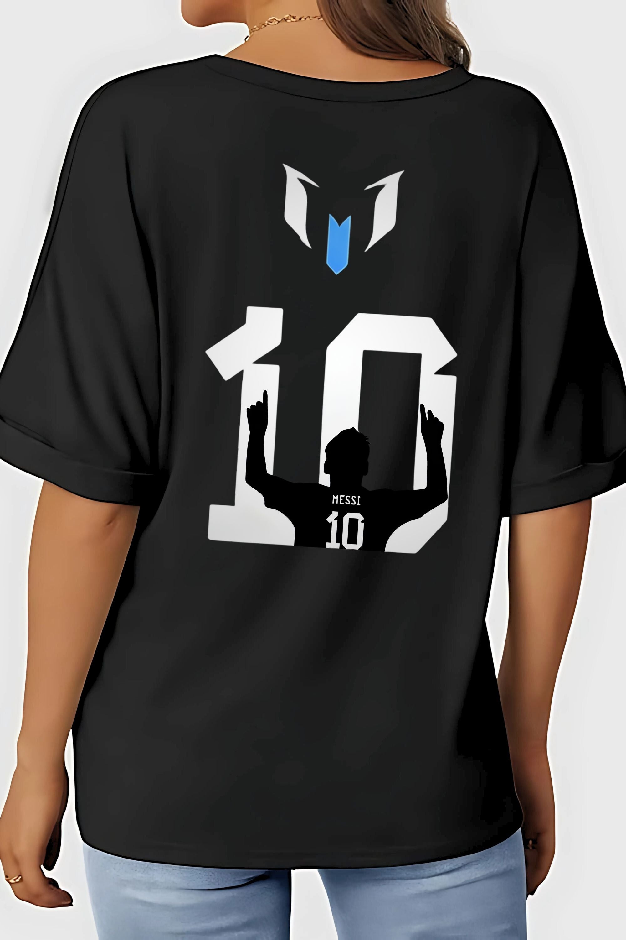 GOAT India Tour 2025 Unisex Oversized T-Shirt for Messi Fans