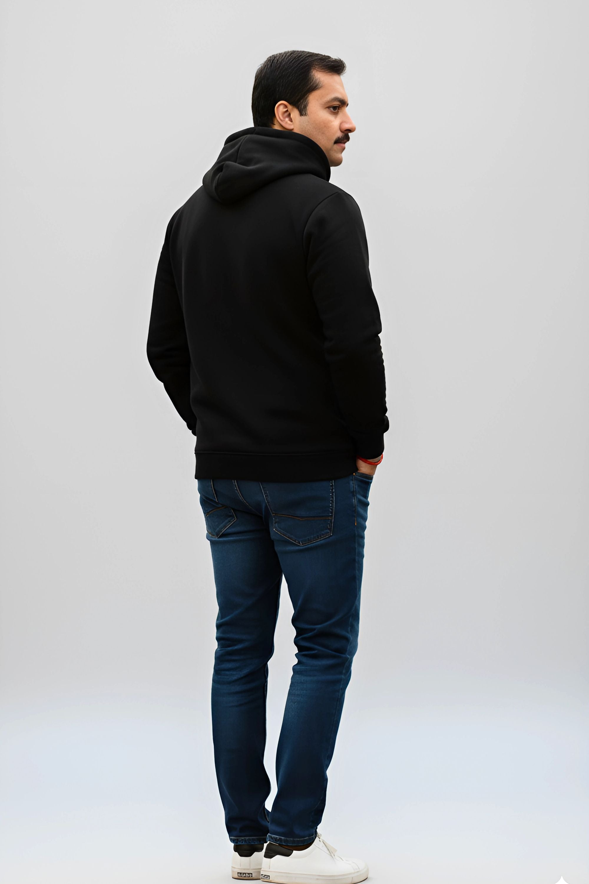 PLAIN HOODIE FOR MEN & WOMEN- BLACK