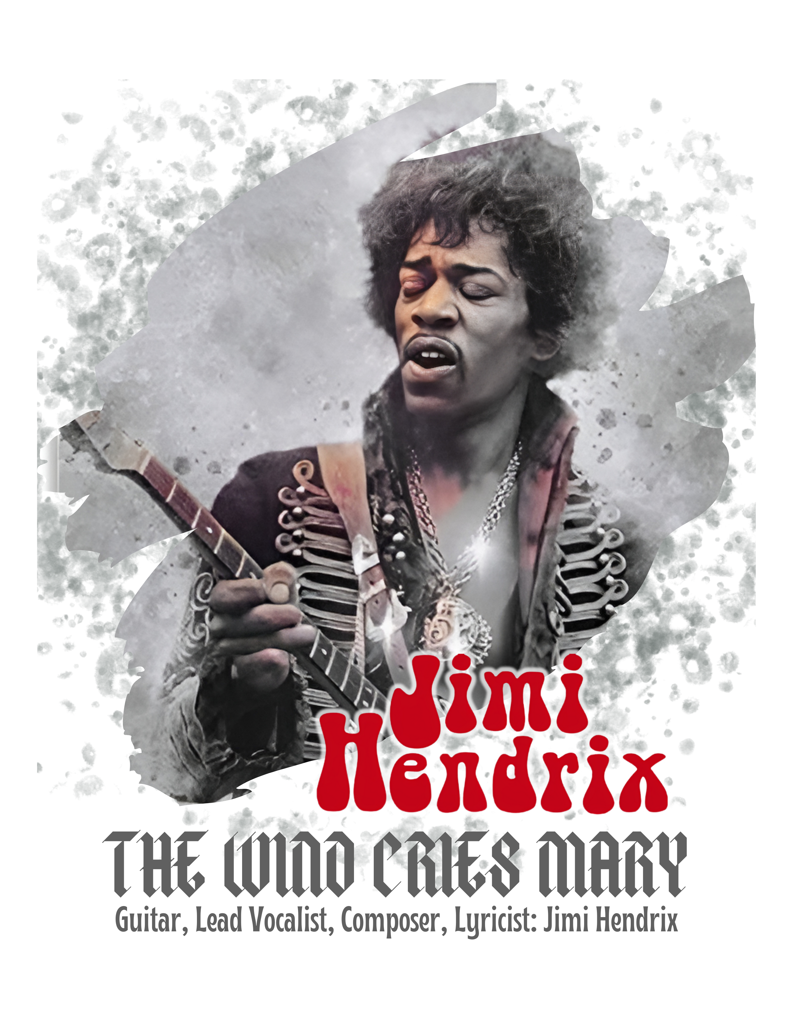 JIMI HENDRIX PRINTED TSHIRT