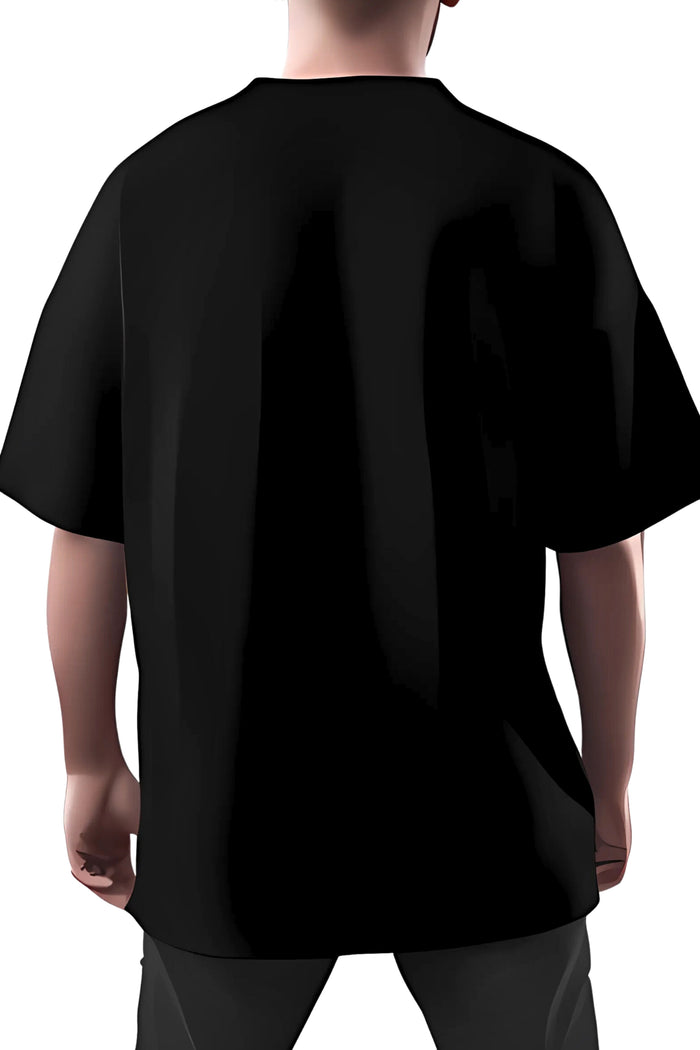 The Beatles Piano Keys Graphic T-Shirt, Black, Unisex Oversized Fit