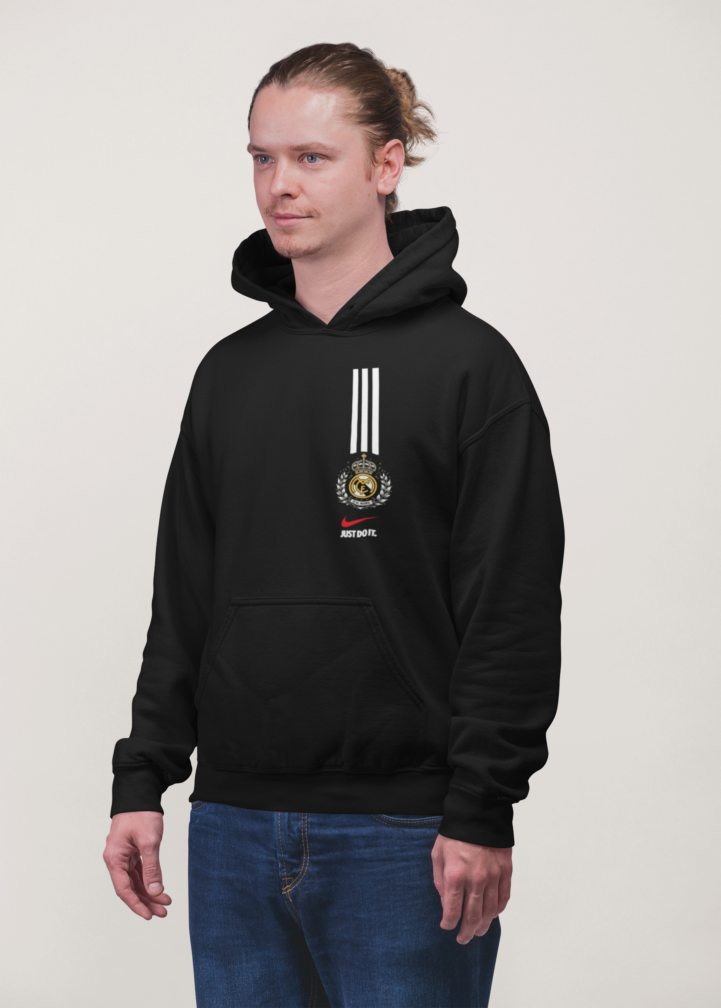 Unisex Full Sleeves Real Madrid Hooded Sweatshirts
