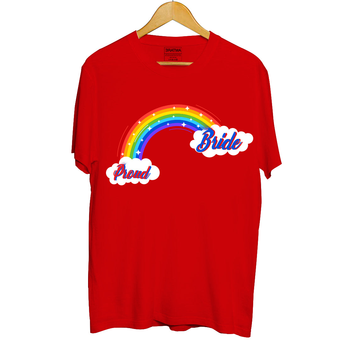 Proud Bride Printed Couple T-Shirt