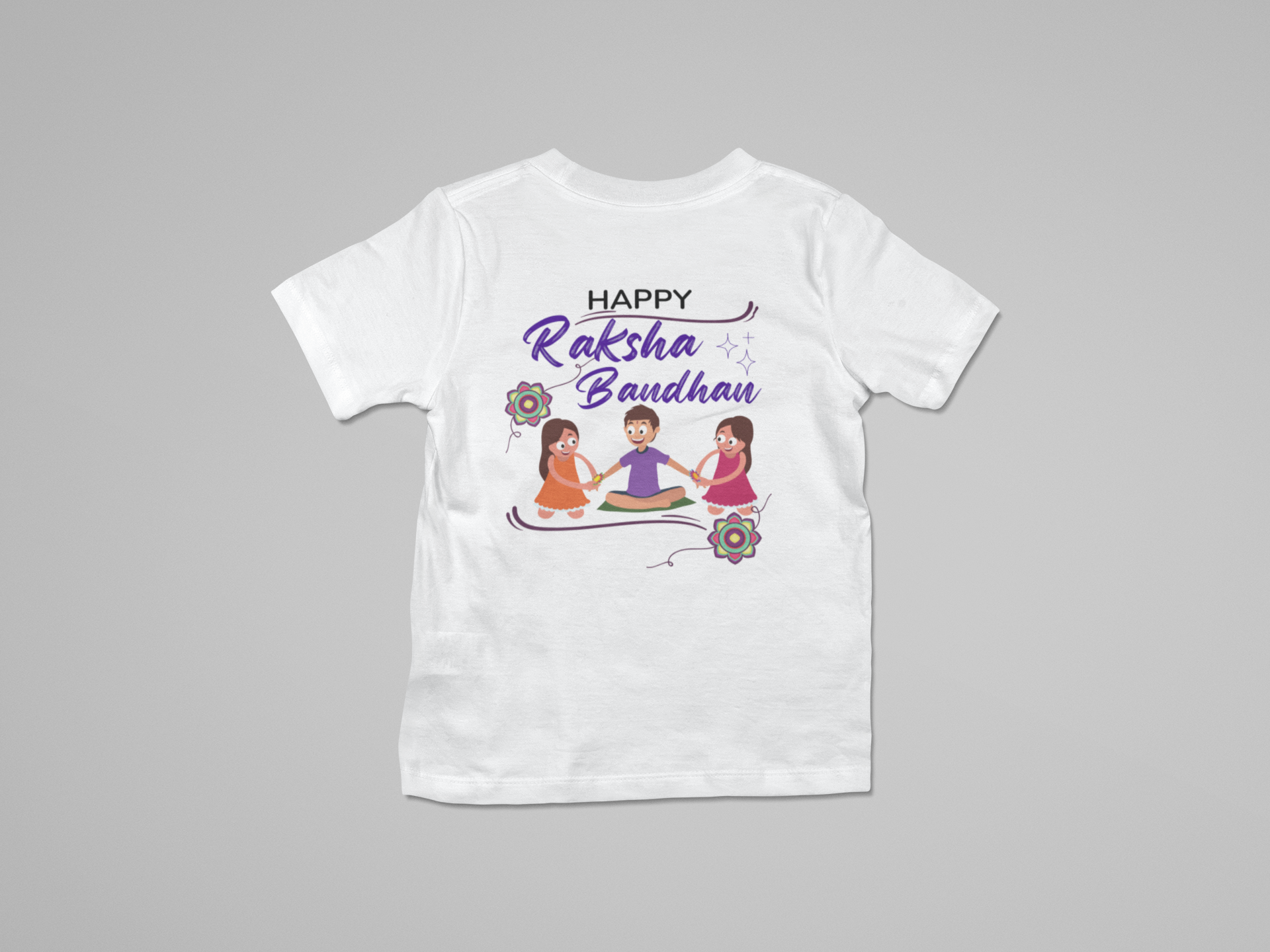 Happy Raksha Bandhan Printed Tshirt for Kids