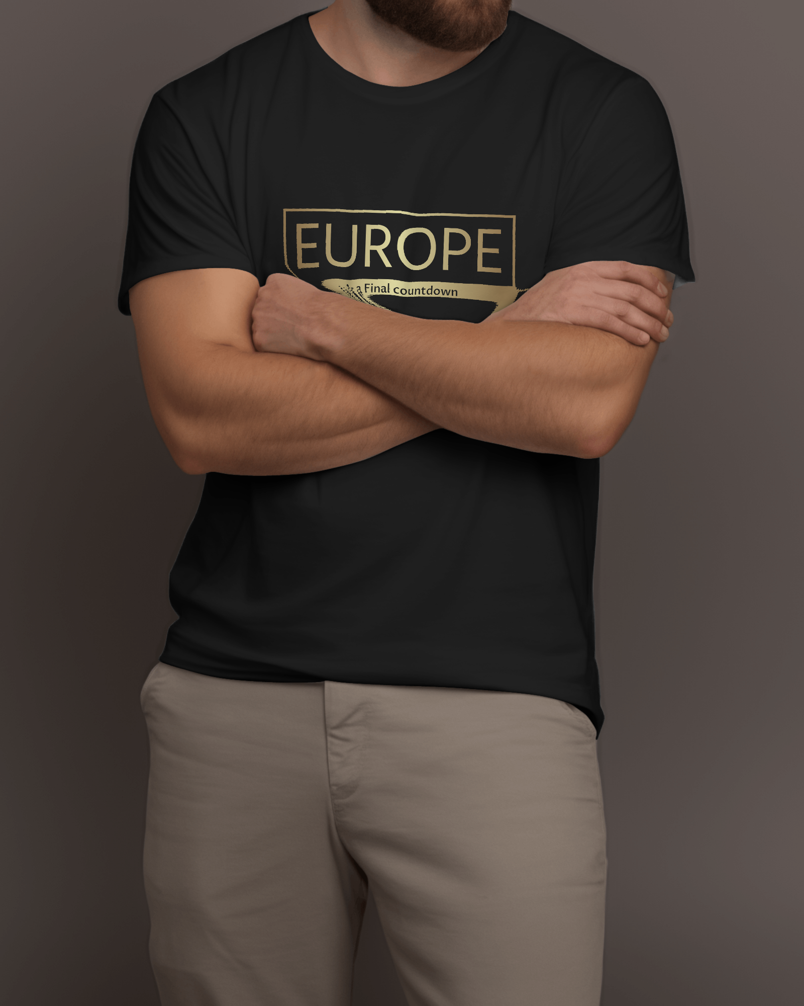 Black Printed Tshirt For man