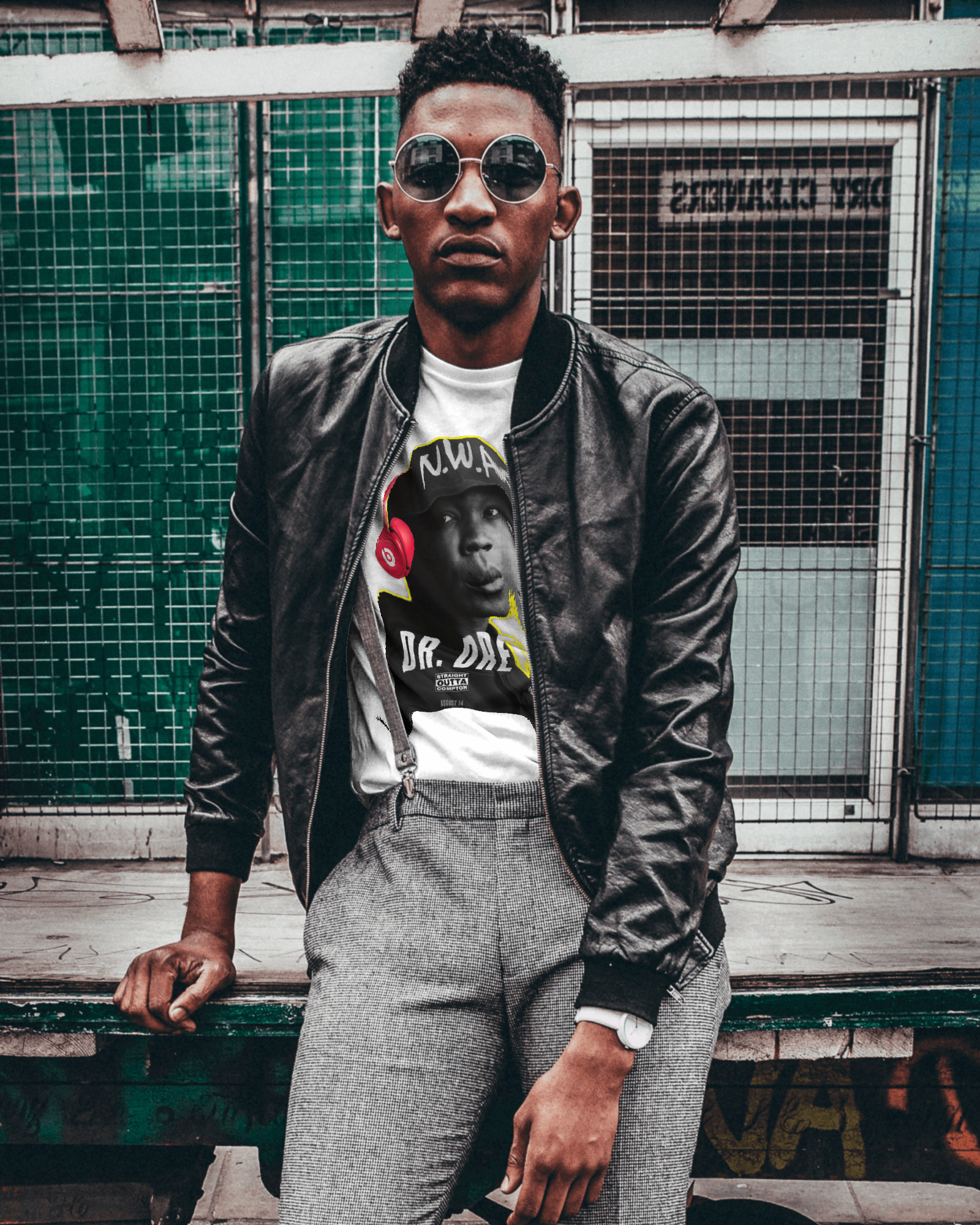 #drdre Printed white Tshirt for Men