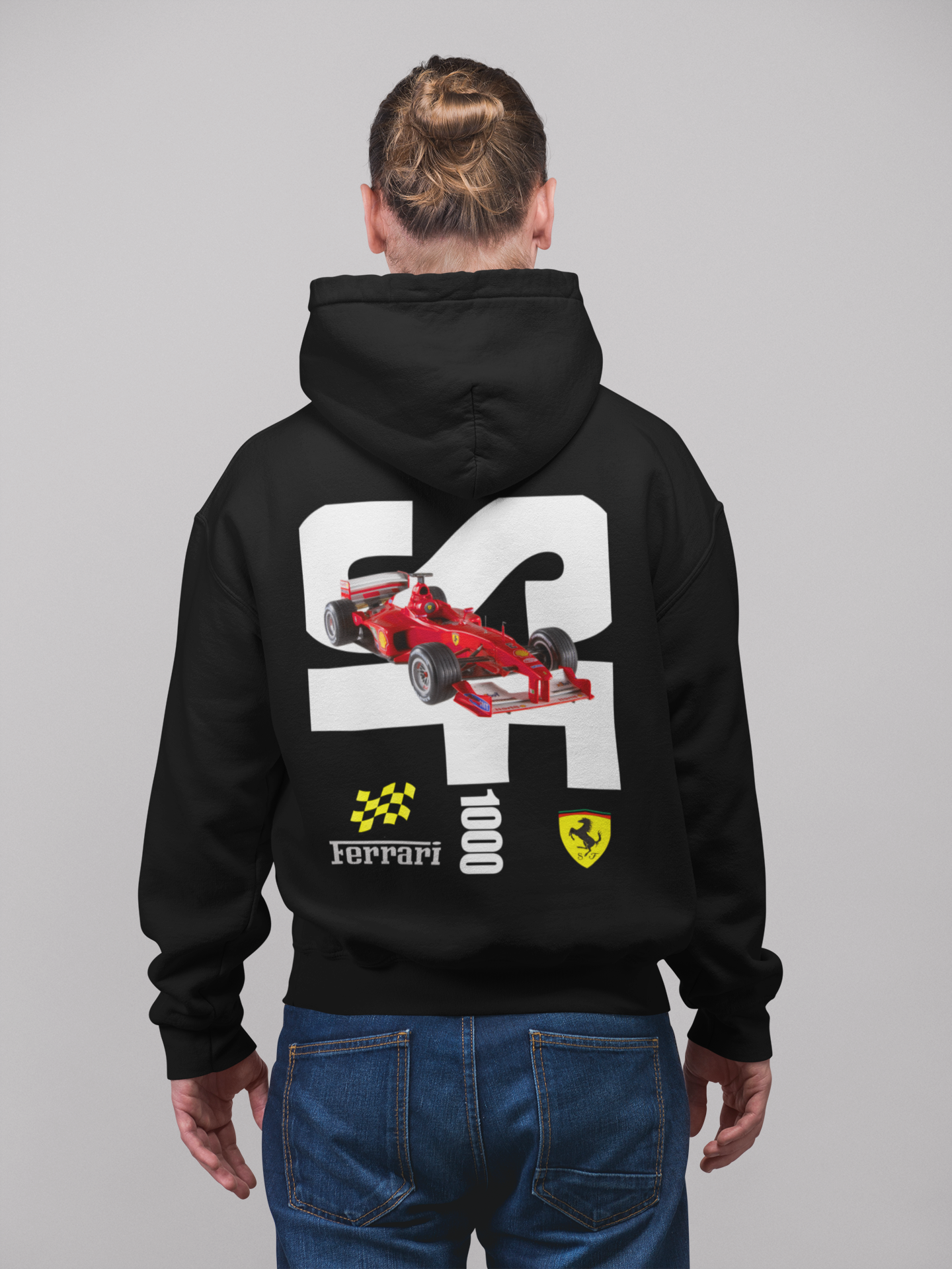 FERRARI 1000 GRAPHIC  HOODIE BLACK