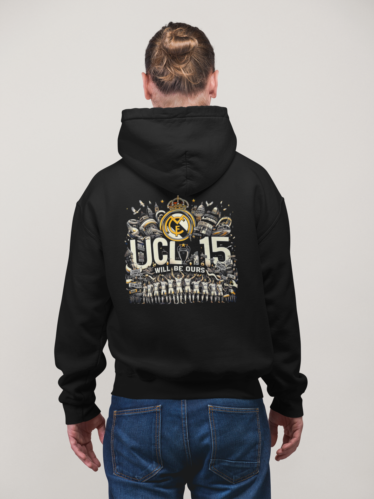 REAL MADRID PRINTED HOODIE FOR UNISEX