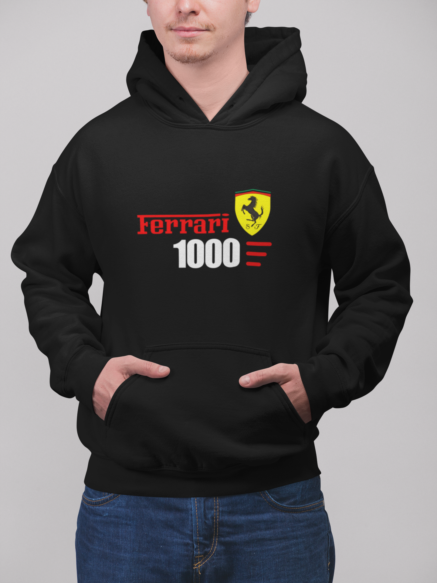FERRARI 1000 GRAPHIC  HOODIE BLACK