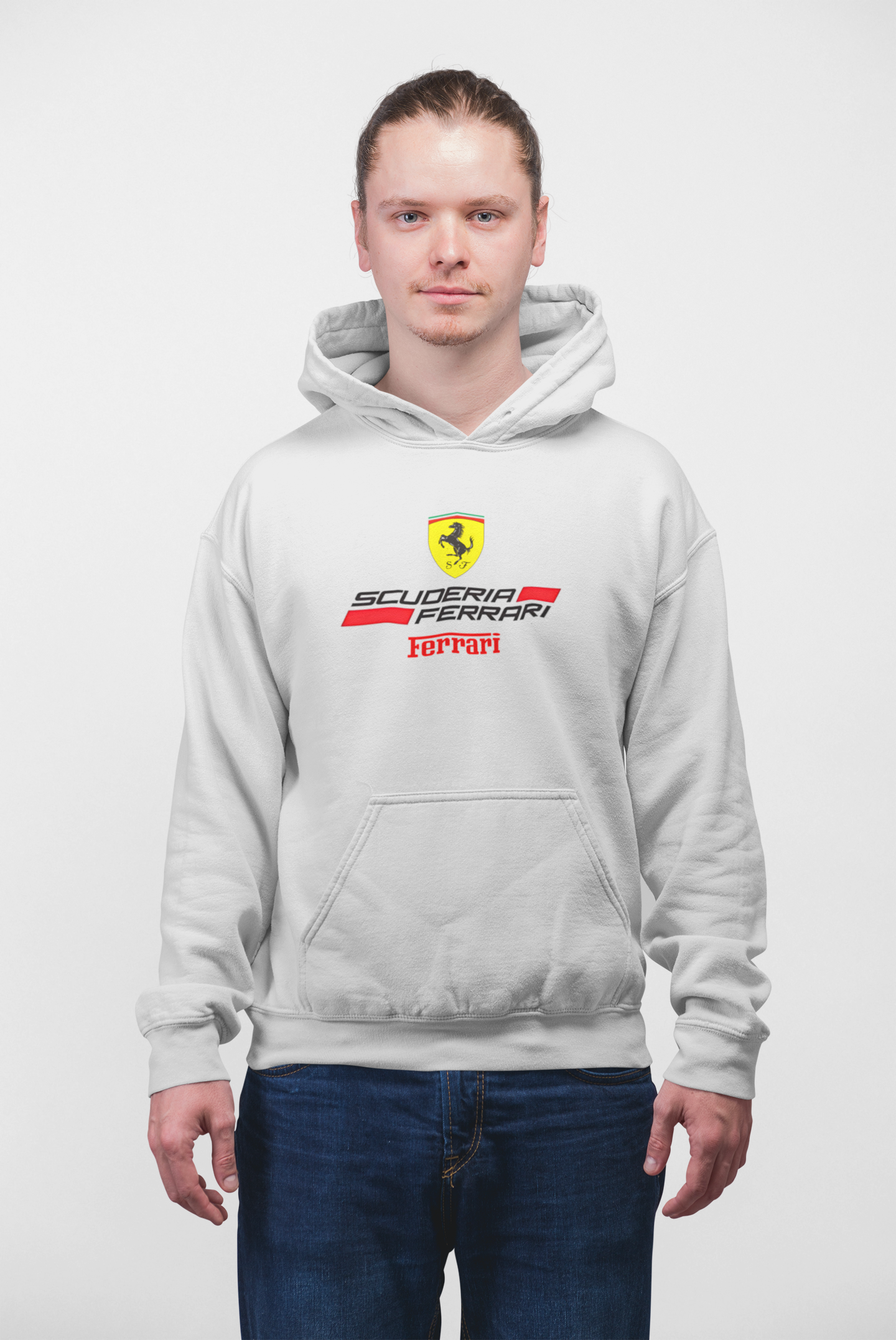 FERRARI F1 GRAPHIC PRINTED HOODIE