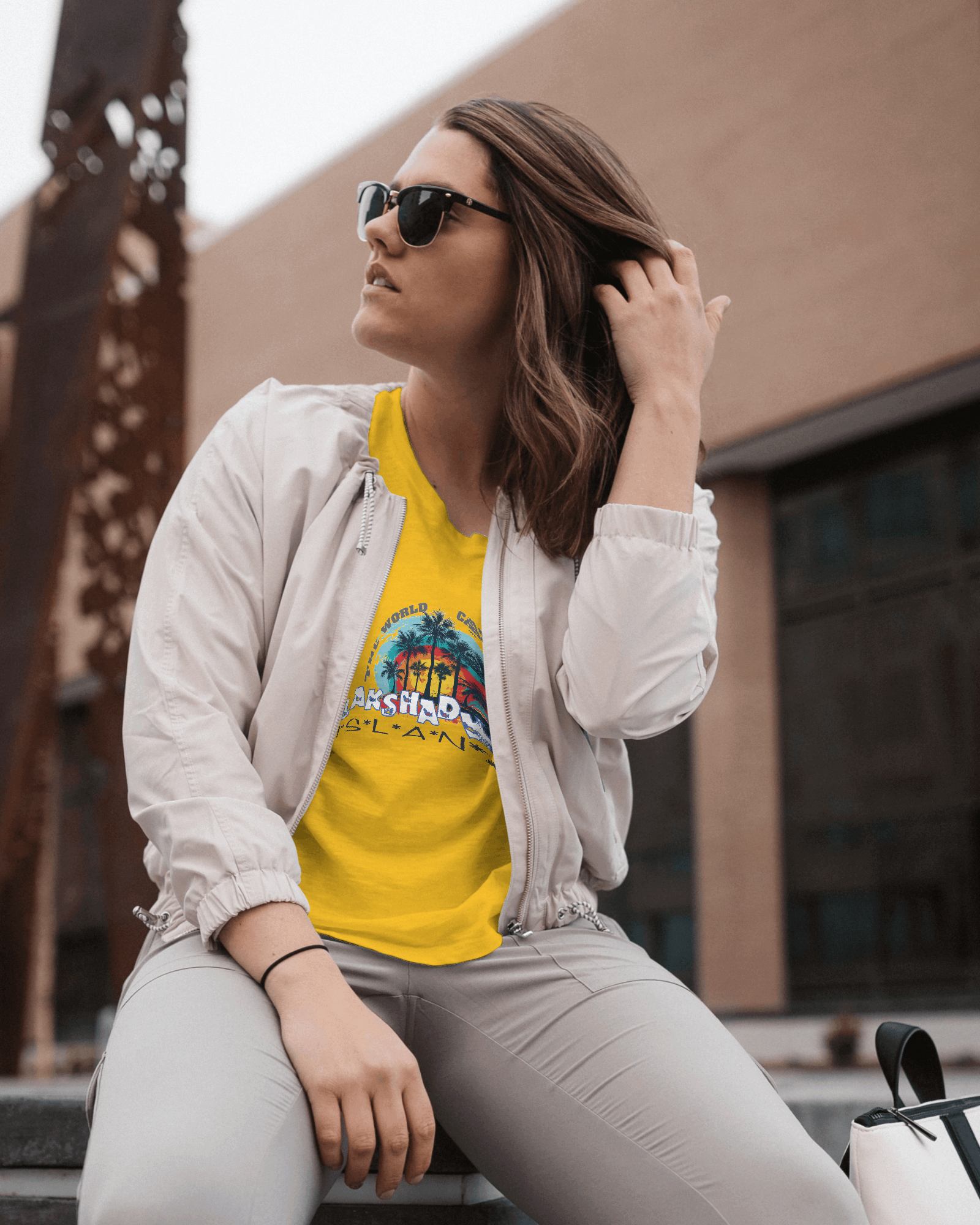 yellow summer carnival t shirt