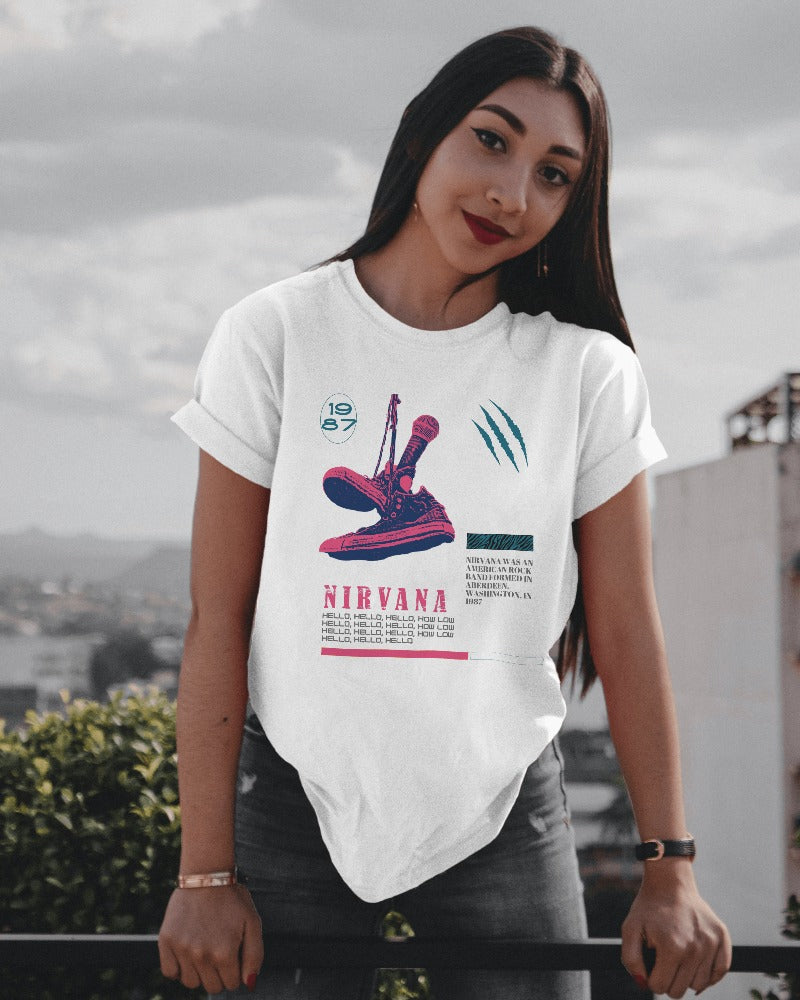 NIRVANA BAND POSTER TSHIRT