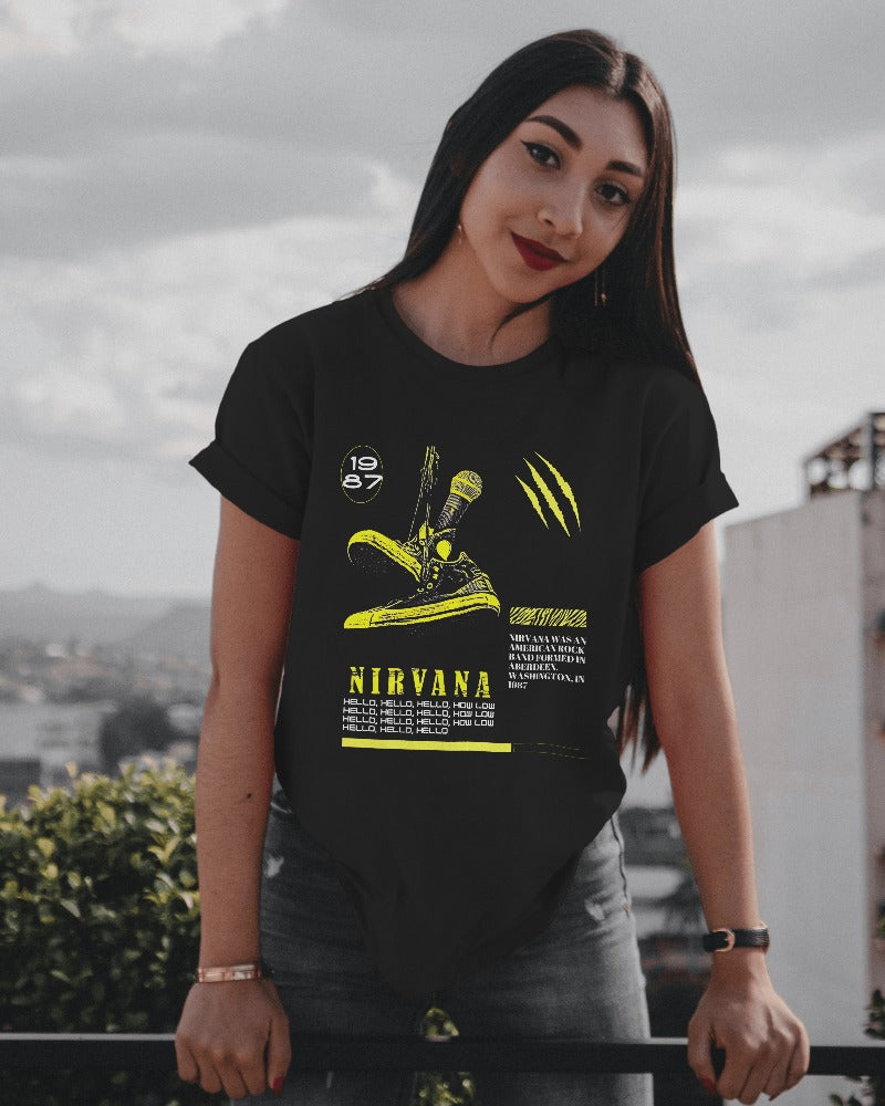 NIRVANA BAND POSTER TSHIRT