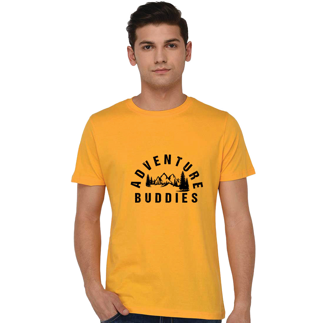 Custom T-Shirt Printing in Kolkata #Color_Mustard