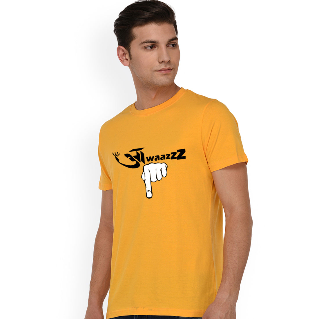 Custom Design T-Shirts for kids in kolkata #color_ mustard